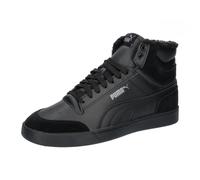 PUMA Mixte Shuffle Mid Fur Basket, Puma Noir Puma Noir Acier Gris, 44 EU