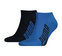 Puma Sneaker Chaussettes, Bleu Marine/Gris/Bleu, 43/46 (Lot de 2) Unisexe