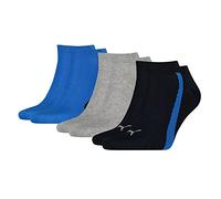 Puma Sneaker Chaussettes, Bleu Marine/Gris/Bleu, 39/42 (Lot de 3) Unisexe