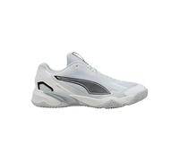 PUMA Mixte Solarstrike 4 Chaussure de Terrain intérieur, White Black Silver Mist Platinum Gray, 43 EU