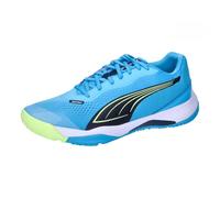 PUMA Mixte Solarstrike III Indoor Court Shoe, Luminous Blue-Club Navy-Fizzy Apple, 41 EU