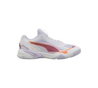 PUMA Mixte Solarstrike W+ 4 Chaussure de Terrain intérieur, White Heat Fire Lilas Crush Berry, 38 EU