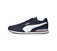 PUMA Mixte St Runner V3 Mesh Basket, Gris Platine White Parisian Night, 47 EU