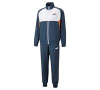 Ensemble de survêtement Puma FD WVN - Réf. 673980-16 Couleur : Bleu, Blanc, Orange. Détails du veste. - Col montant. - Fermeture S