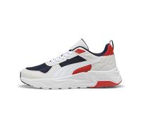 PUMA Mixte Trinity 2 LT Basket, Navy White-Feather Gray-Red Fire, 40 EU