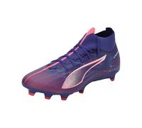 PUMA Mixte Ultra 5 Match+ FG/AG Soccer Shoe, Lapis Lazuli White-Sunset Glow, 45 EU