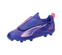PUMA Mixte Ultra 5 Play V FG/AG RB Jr Soccer Shoe, Lapis Lazuli White-Sunset Glow, 34.5 EU