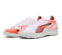 PUMA Mixte Ultra 5 Pro Cage Chaussure de Football, White Black-Glowing Red, 44.5 EU