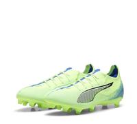 PUMA Mixte Ultra 5 Pro FG/AG Soccer Shoe, Fizzy Apple White-BLUEMAZING, 42.5 EU
