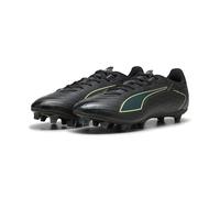 PUMA Mixte Ultra 6 Play FG/AG Chaussure de Football, Noir pétillant Vert Clair Terrain, 44.5 EU
