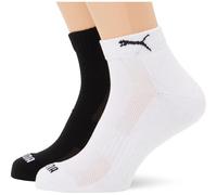 PUMA Mixte Unisex Cushioned Quarter, Noir/blanc, 43-46 EU