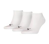 Puma Chaussettes de sport Sneaker Plain Mixte Blanc pack de 3 Taille 47-49 EU