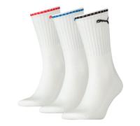PUMA Mixte Unisex Sport Crew Stripe Socks (3 Pack) Chaussettes, Blanc., 43-46 EU (Lot de 2)