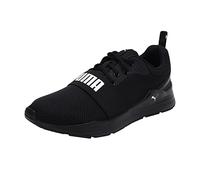 PUMA Mixte Wired Run Chaussures de Running, Black White, 45 EU