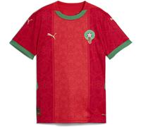 Puma Morocco Home Shirt 2025 Juniors Rouge/Vert 9-10 (M) Male