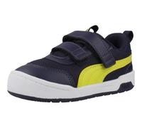 PUMA Multiflex 2 Mesh V INF Baskets Unisexes pour bébé, Bleu Marine/Lime, Pointure 42, Puma Bleu Marine Lux Lime, 9 UK