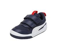 PUMA Multiflex Mesh V Inf, Basket Garçon Unisex Kinder, Peacoat White-High Risk Red, 20 EU