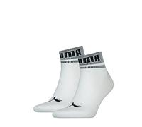 PUMA New Heritage Quarter Hosiery, Blanc/Noir, 43-46 Mixte