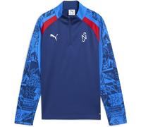 PUMA Haut de football à col zippé Neymar Jr Playmaker Enfant et Adolescent, Vêtements, Blazing Bleu/Blanc/Ultra Bleu, 13-14Y 13-14Y