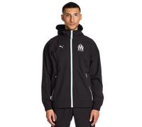 Puma Olympic Marseille Homme - Vestes Zippees, Noir - Taille M - Poly Woven Black M