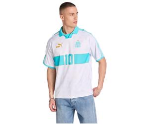Puma Olympic Marseille King Retro Homme - Jerseys/Réplicas, Blanc - Taille L - Poly Jersey White L