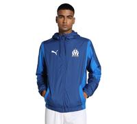 PUMA Olympique de Marseille 771900-02 Prematch Woven Anthem Jacket Jacket Unisex blue Taille S