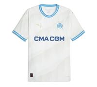 PUMA Om Maillot Authentique Domicile Blanc/Bleu Homme 23/24 Bleu S
