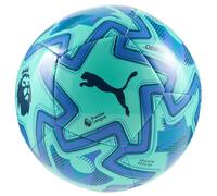 Puma Orbita Play Ballon de Premier League - Produit sous licence officielle PL, 12 panneaux et tailles cousus à la machine (Menthe Poivrée Electrique-Bleu Montagne-PUMA Noir, 5)