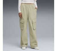 PUMA Pantalon cargo tissé décontracté WARDROBE ESS Femme, Vêtements, Vert, S S