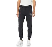 PUMA Contrast Pants (Available in Big & Tall) Pantalon de survêtement, Opaque, Noir/Blanc, XXL Homme