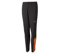 PUMA Pantalon de sport bleu clair / orange / noir, Taille 164