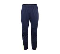 PUMA Pantalon de sport bleu foncé / jaune fluo, Taille S