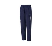 PUMA Pantalon de sport bleu marine / gris / blanc, Taille 116