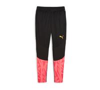 PUMA Pantalon de sport 'Individual Final' jaune / homard / saumon / noir, Taille S