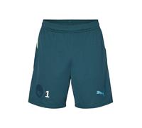 PUMA Pantalon de sport 'Manchester City 25/26' jaune citron / vert foncé, Taille M