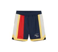 PUMA Pantalon de sport 'Showtime' bleu marine / jaune / rouge / blanc cassé, Taille M