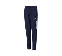PUMA Pantalon de sport 'TeamLIGA Pro' bleu foncé / blanc, Taille 116