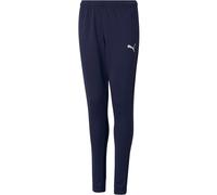 PUMA Pantalon de sport 'TeamRise' bleu foncé / blanc, Taille 164