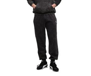 PUMA Pantalon de survêtement décontracté délavé Essentials Elevated Homme S, Black