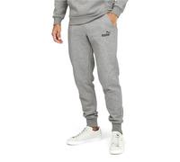 PUMA Pantalon de survêtement en Polaire Essentials, Gris Moyen chiné, M Homme