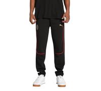 Puma Pantalon de survêtement pour homme, Noir-Rouge pour tous les temps, L
