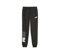 PUMA Pantalon de survêtement Power Colorblock FL G tricoté Fille, Noir, 140