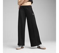 Puma Womens T7 Low Rise Open Hem Poly Joggers Noir/Blanc 8 (XS) Female