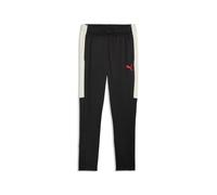 PUMA Pantalon d'entraînement individualLIGA Homme S, Black Ultra Red Sugared Almond Beige