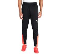 PUMA Individualfinal Pantalon d'entraînement tricotés Homme, Corail Noir et Flamboyant, L