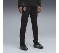 PUMA Pantalon d'entraînement Manchester City Enfant et Adolescent, Vêtements, Noir/Silver, 11-12Y 11-12Y