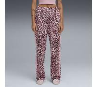 PUMA Pantalon droit à motif intégral T7 LEO LUXE Femme, Vêtements, Poised Rose/Ruby Shimmer, L L