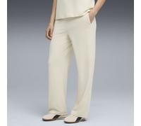 PUMA Pantalon droit en velours côtelé Essentials Elevated Femme, Vêtements, Blanc, S S