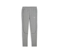 PUMA Teamfinal Pantalon décontracté Jr tricoté, Gris Moyen chiné/Argent, 140 Mixte Enfant