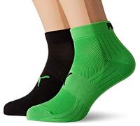 PUMA PERFORMANCE TRAIN LIGHT QUARTER 2P Chaussettes de sport Homme Noir (Green/Black 315) 35/38 (Taille fabricant:035) 2lot de2